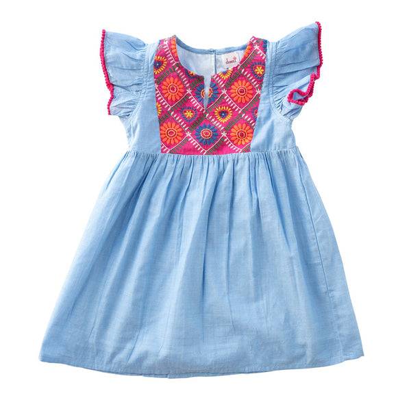 Layla Banjara Dress chambray – Cheeni