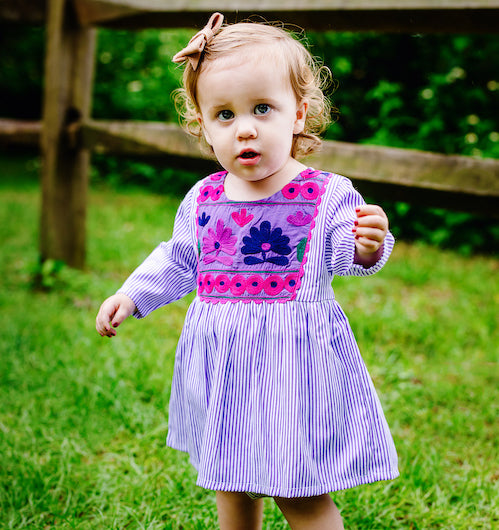 Joya Banjara Baby Dress Purple – Cheeni - Main Image